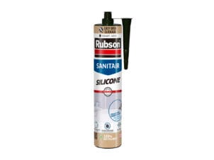 Rubson mastic silicone sanitaire 280ml noir
