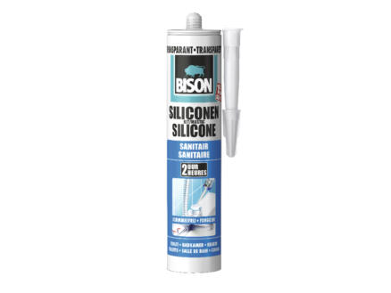 Bison mastic silicone sanitaire 300ml transparent 1