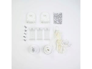 Decosol mécanisme à chaîne pour store enrouleur fenêtre droite 25mm blanc