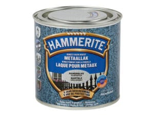 Hammerite metaallak hamerslag 0,25l zilvergrijs