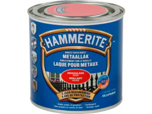 Hammerite metaallak hoogglans 0,25l rood