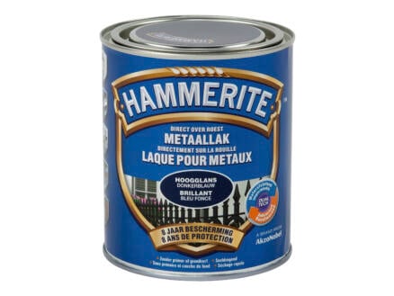 Hammerite metaallak hoogglans 0,75l donkerblauw 1