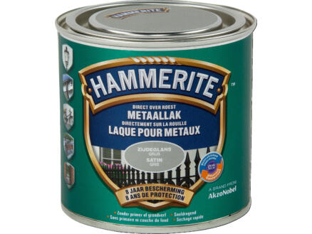 Hammerite metaallak zijdeglans 0,25l grijs 1