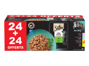 Sheba mini filets kattenvoer mix 24+24x85 g