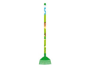 AVR mini râteau à gazon enfants 17,1cm 12 dents + manche boule 70cm lion