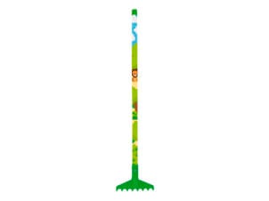 AVR mini râteau de jardin enfants 16,2cm 8 dents + manche boule 70cm lion