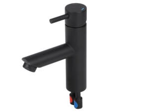 Differnz mitigeur lavabo droit noir mat