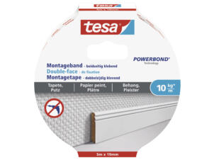 Tesa montagetape 1,5m x 19mm transparant