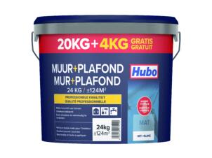 Hubo muur- en plafondverf 24kg mat wit
