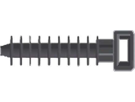 Smart muurplug voor kabelbinder kunststof PA 6 10x43 mm zwart 1