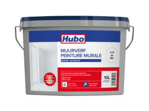 Hubo muurverf binnen 10l wit
