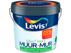 Levis muurverf mat 4+1 l wit