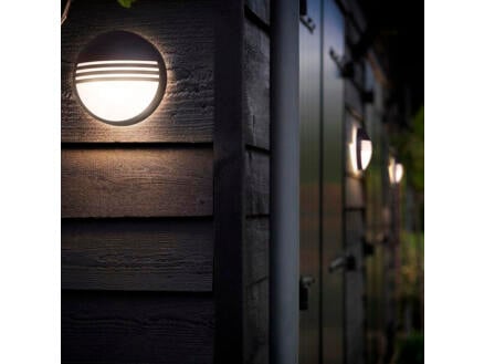 Philips myGarden Yarrow LED wandlamp 6W zwart