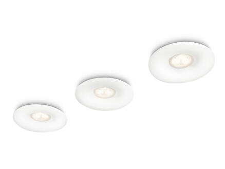 Philips myLiving Aquila spot LED encastrable 3x6W dimmable blanc 1