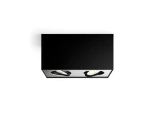 Philips myLiving Box LED plafondspot 2x4,5 W dimbaar zwart
