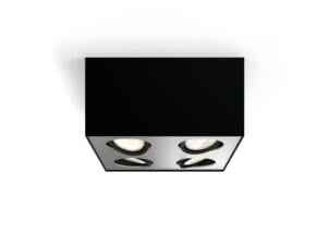 Philips myLiving Box spot de plafond LED 4x4,5 W dimmable noir