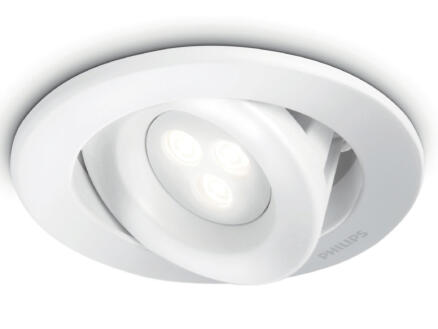 Philips myLiving Carnet spot LED encastrable 6W dimmable blanc 1