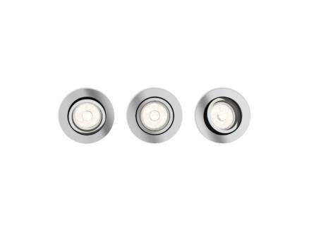 Philips myLiving Donegal spot encastrable rond GU10 max. 5,5W chrome 3 pièces 1