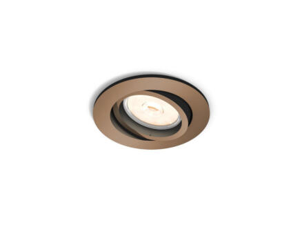 Philips myLiving Donegal spot encastrable rond GU10 max. 5,5W dimmable cuivre 1