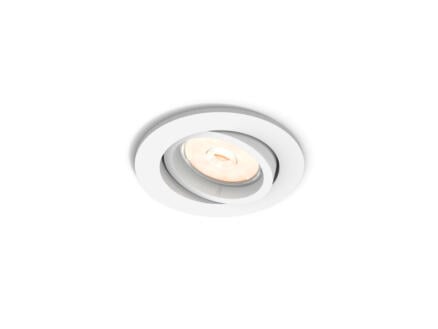 Philips myLiving Enneper spot encastrable rond GU10 max. 5,5W dimmable blanc 1
