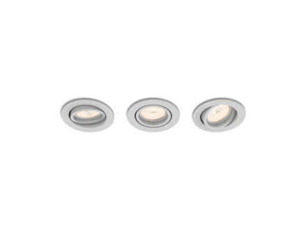 Philips myLiving Enneper spot encastrable rond GU10 max. 5,5W dimmable gris 3 pièces 1