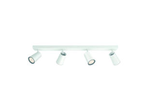 Philips myLiving Paisley barre de spots GU10 max. 4x10 W dimmable blanc