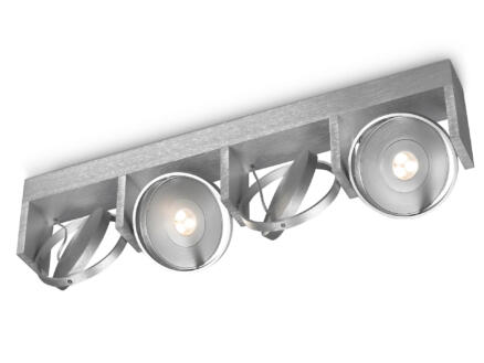 Philips myLiving Particon LED plafondspot 4x4,5W dimbaar aluminium 1