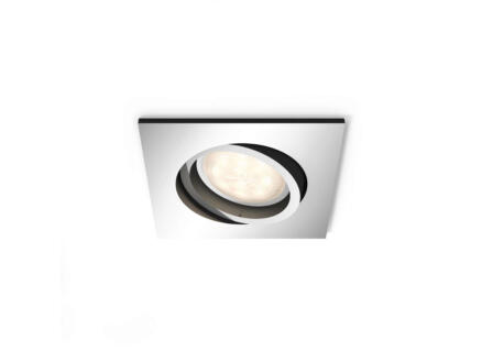 Philips myLiving Shellbark spot LED encastrable carré 4,5W dimmable chrome 1