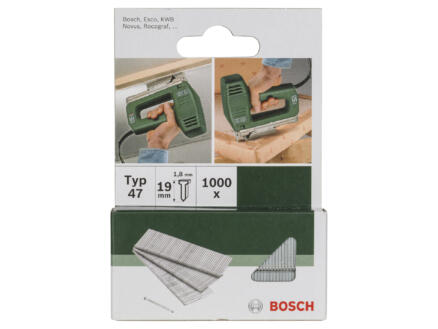 Bosch nagels type 47 19mm 1000 stuks 1