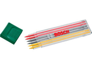 Bosch navullingset markeerpotlood rood/zwart/geel 6-delig
