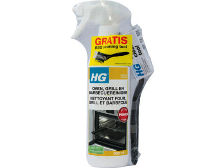 HG nettoyant four, grill et barbecue 0,5l + brosse 1