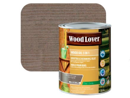 Wood Lover olie hout 2,5l graphiet grijs #960 1