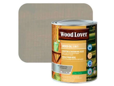 Wood Lover olie hout 2,5l oud hout grijs #950 1
