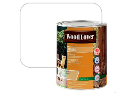 Wood Lover olie teak 2,5l kleurloos 1