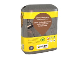 Weber Beamix onkruidmijdend voegzand flex 15kg antraciet