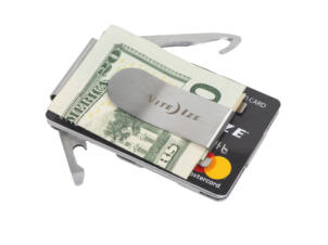 Nite Ize outil financier pince Ă billets/portefeuille 6 fonctions inox