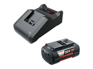 Bosch outils de jardin pack de base batterie 36V Li-Ion 4Ah + AL 36V-20 chargeur