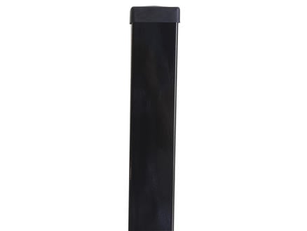 Giardino paal 175x6 cm vierkant zwart 1