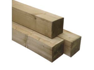 Cartri paal 300x12x12 cm vierkant geschaafd