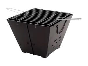 panier à feu avec grille noir