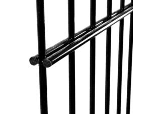 Giardino panneau à double barre 250x203 cm noir