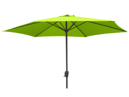 Garden Plus parasol 3m avec manivelle citron vert 1
