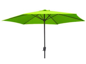 Garden Plus parasol 3m avec manivelle citron vert