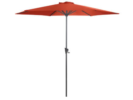 Garden Plus parasol 3m avec manivelle terracotta 1