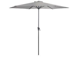 Garden Plus parasol 3m met hendel lichtgrijs