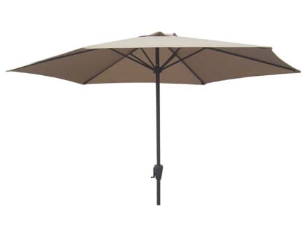 Garden Plus parasol 3m met hendel taupe 1