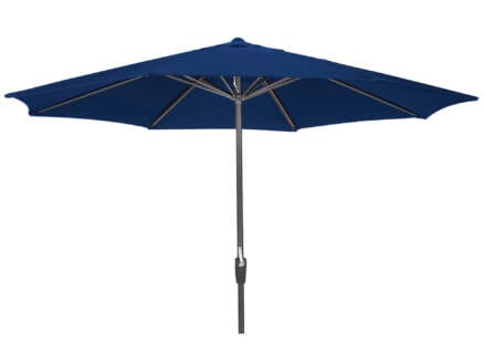 Garden Plus parasol à manivelle 3,5m bleu 1