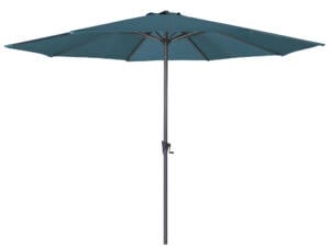 Garden Plus parasol à manivelle 3,5m bleu