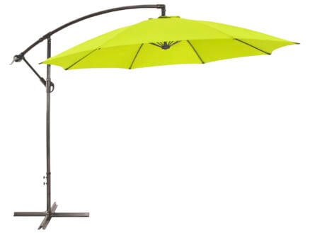 Garden Plus parasol déporté 3m citron vert + pied 1