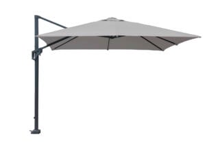 Garden Plus parasol déporté de luxe 3x3 m gris clair
